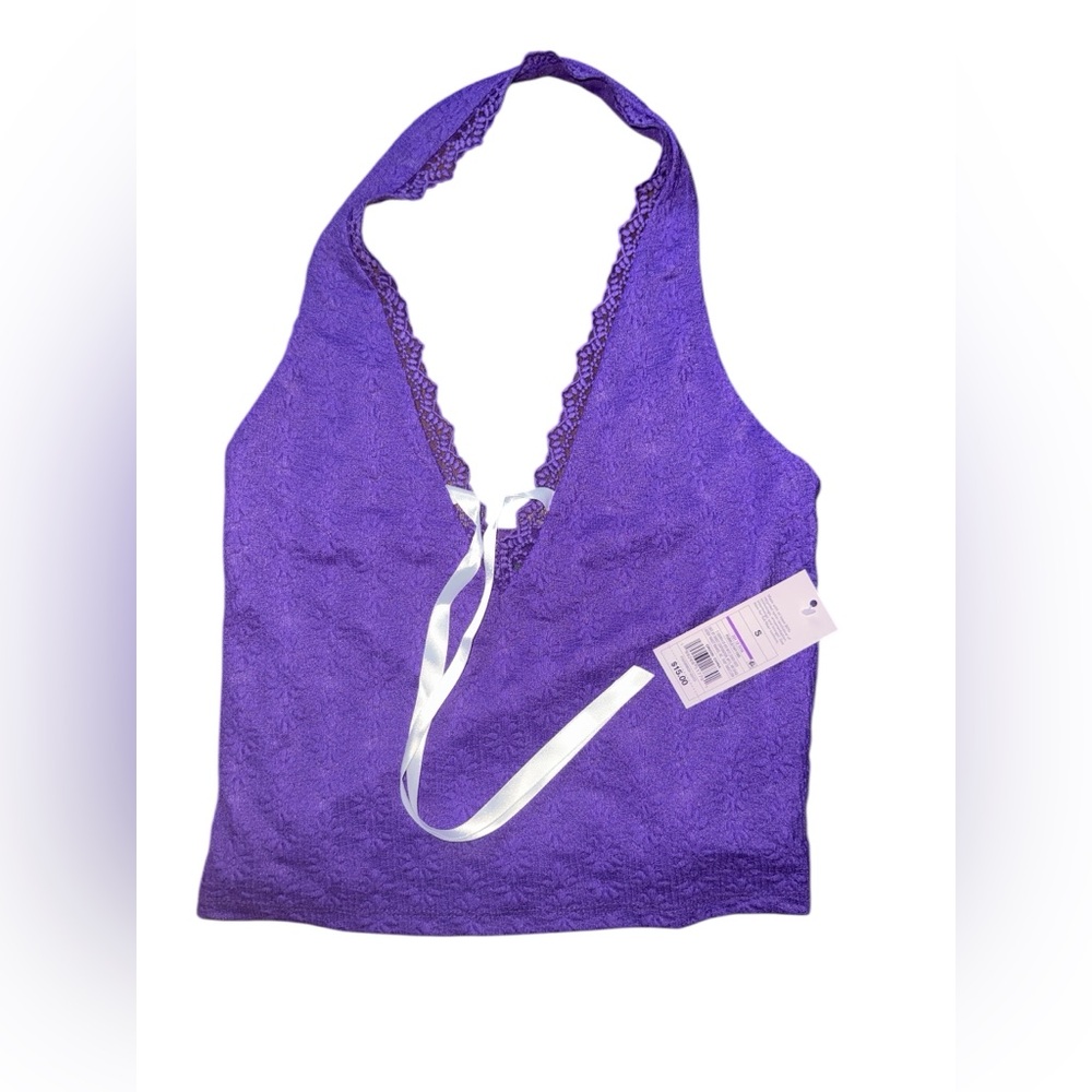 Wild Fable Purple Halter Top Small NWT